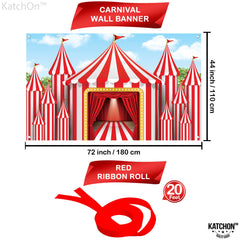 KatchOn XtraLarge carnival photo backdrop enhances party visuals and guest photos.