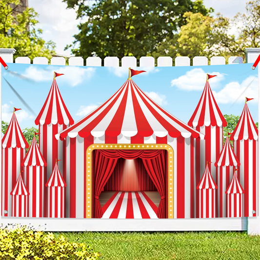KatchOn XtraLarge circus backdrop for vibrant carnival photos and events.