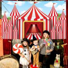KatchOn XtraLarge circus photo booth backdrop suits fun, shareable selfies.