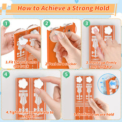 Katgogoo suction cups provide a strong grip on glass, tile, or metal