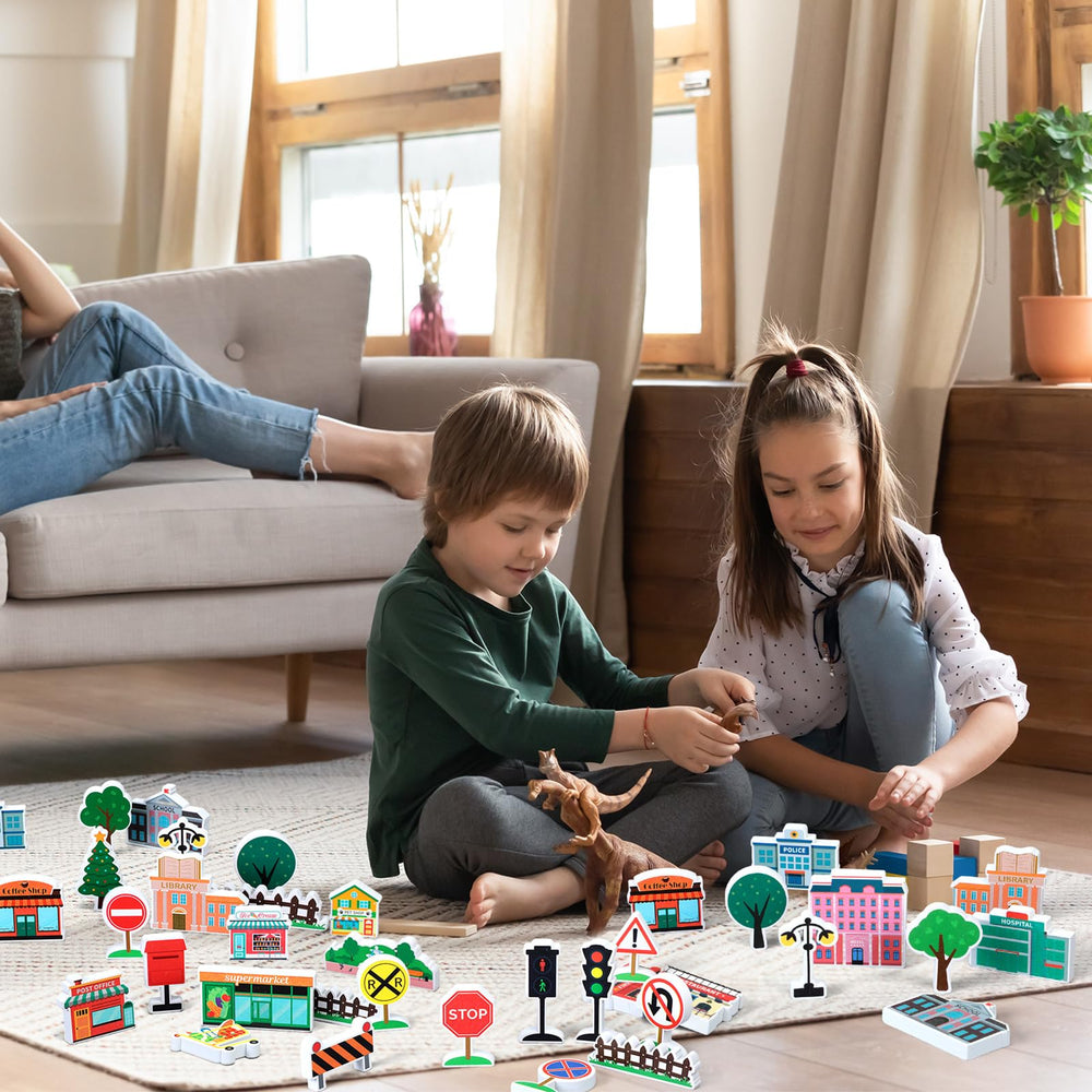 Kathfly social-emotional growth wooden set helps kids practice sharing and communication.