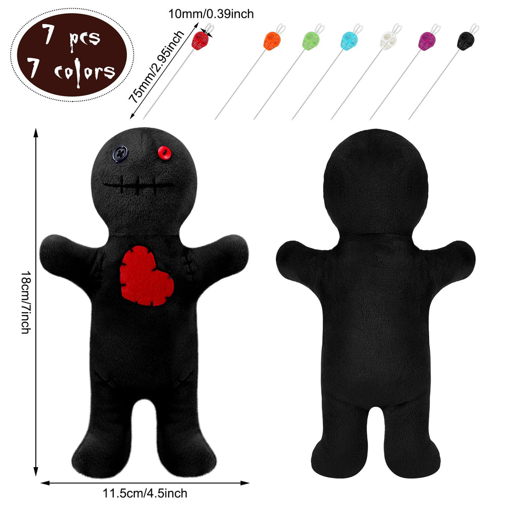 Cotton linen wrapped Kathfly voodoo doll with handmade charm