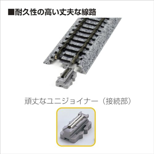 Kato UNITRACK N 186mm 15-Degree Right-Hand Crossing assembled layout for ready-to-run setup