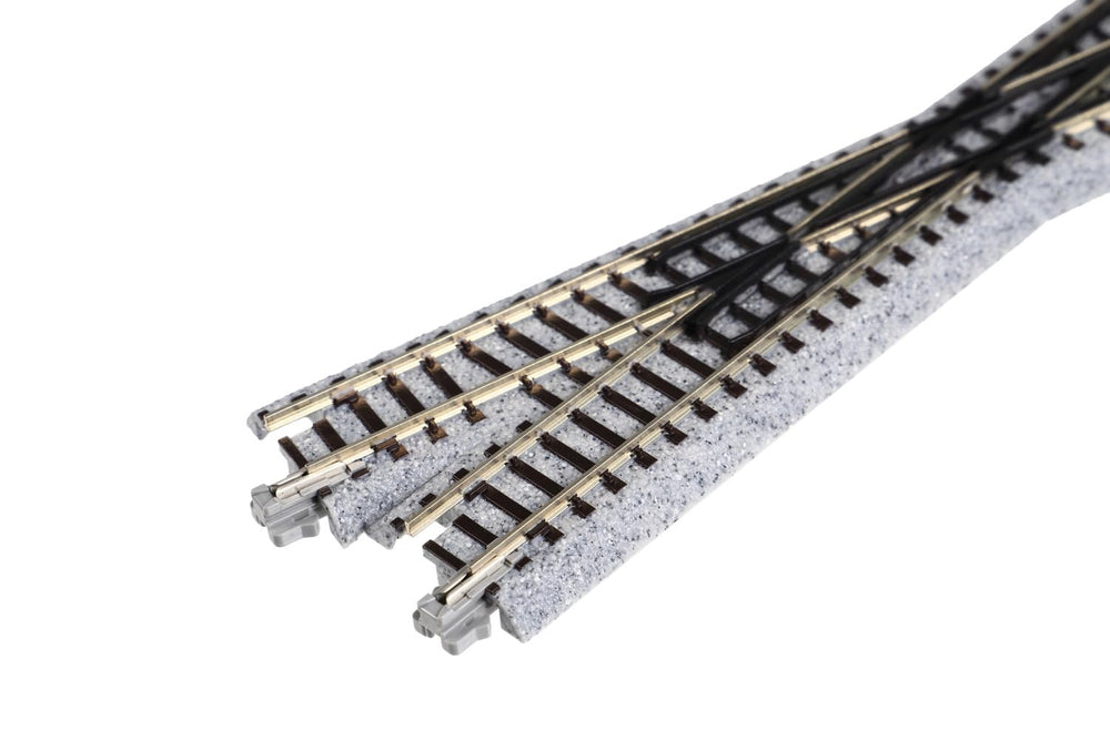 Kato UNITRACK N 186mm 15-Degree Right-Hand Crossing top view showing layout planning ease
