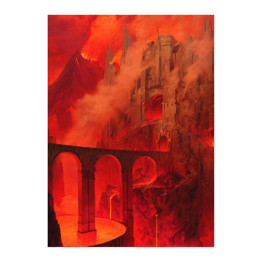 Katomula 100 MTG sleeves front view with mountain design for clear card protection