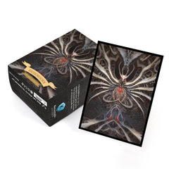 Katomula box stores 100 sleeves or 70 sleeved cards for organization
