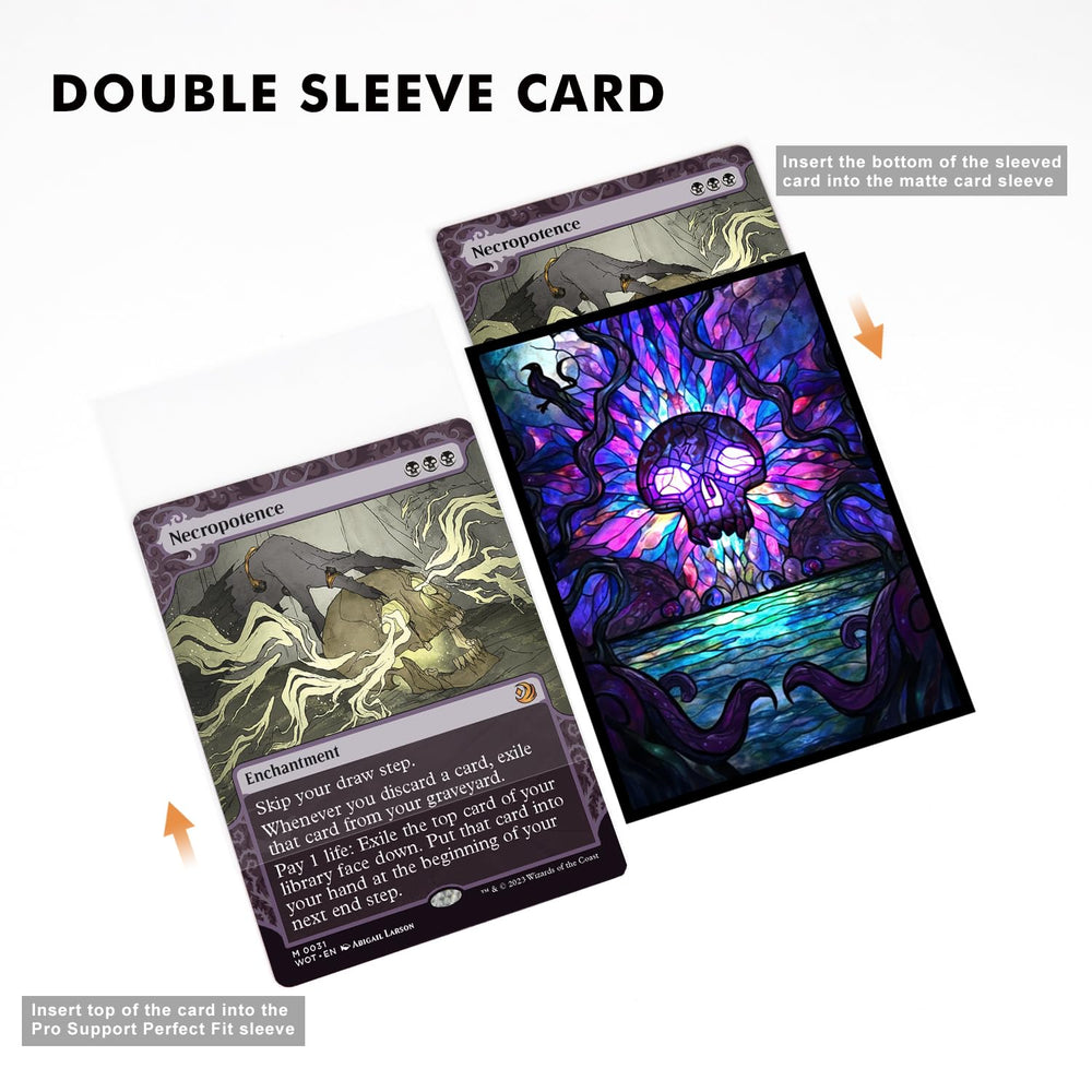 Katomula double-sleeve setup demonstrating enhanced card protection