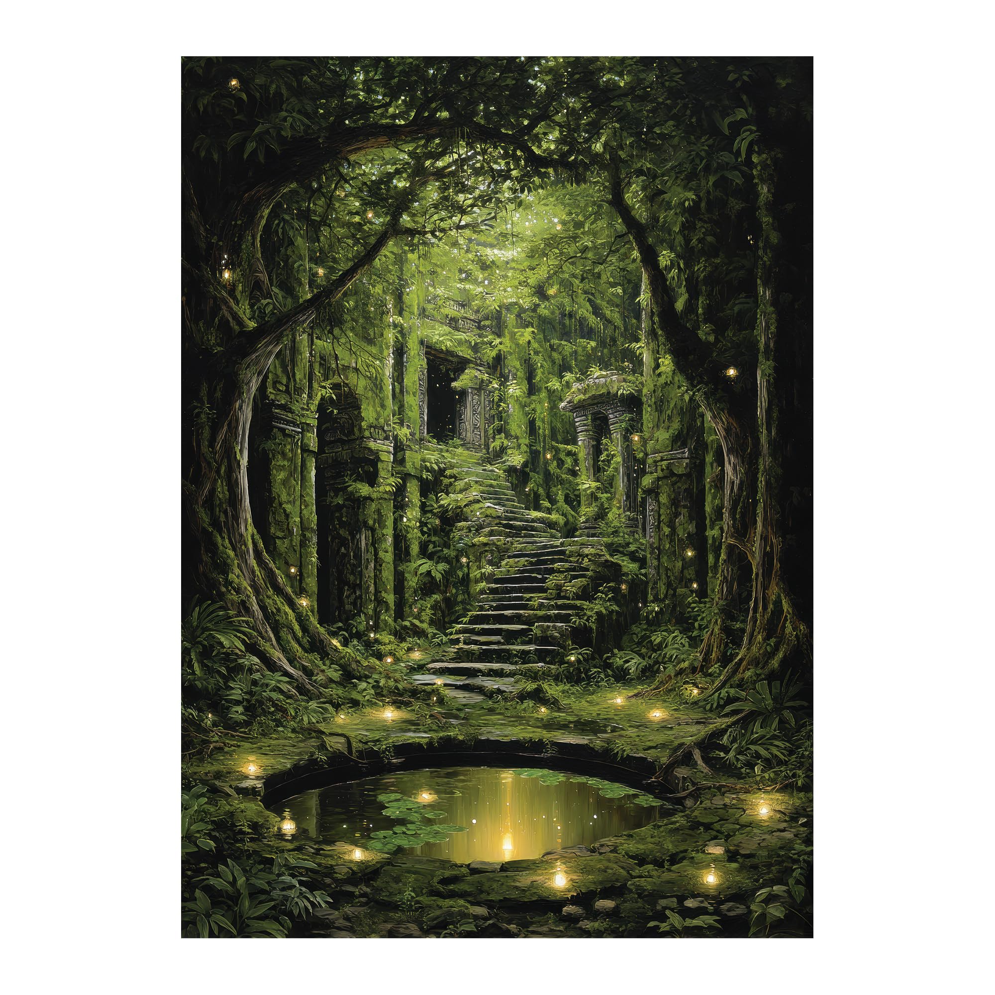 Katomula Forest card sleeves with storage box for organized MTG card collection.