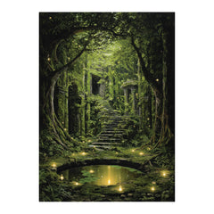 Katomula Forest card sleeves with storage box for organized MTG card collection.