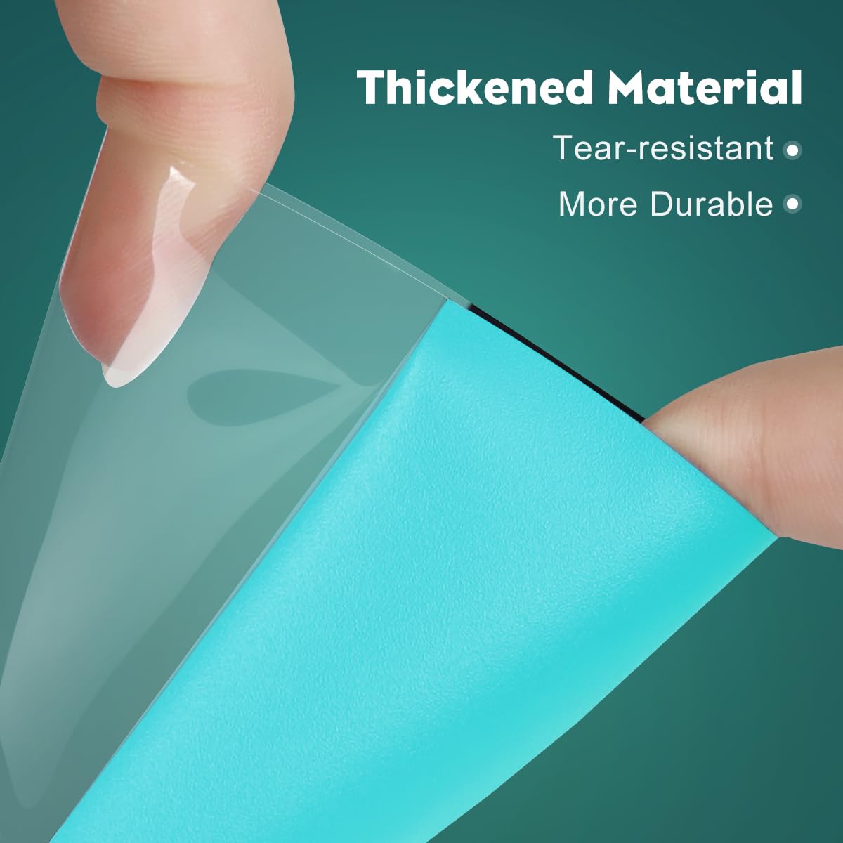 Katomula Glacier Blue sleeves close-up highlighting durability and sealing