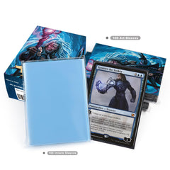Katomula box stores 100 sleeves or 70 sleeved cards for tidy storage