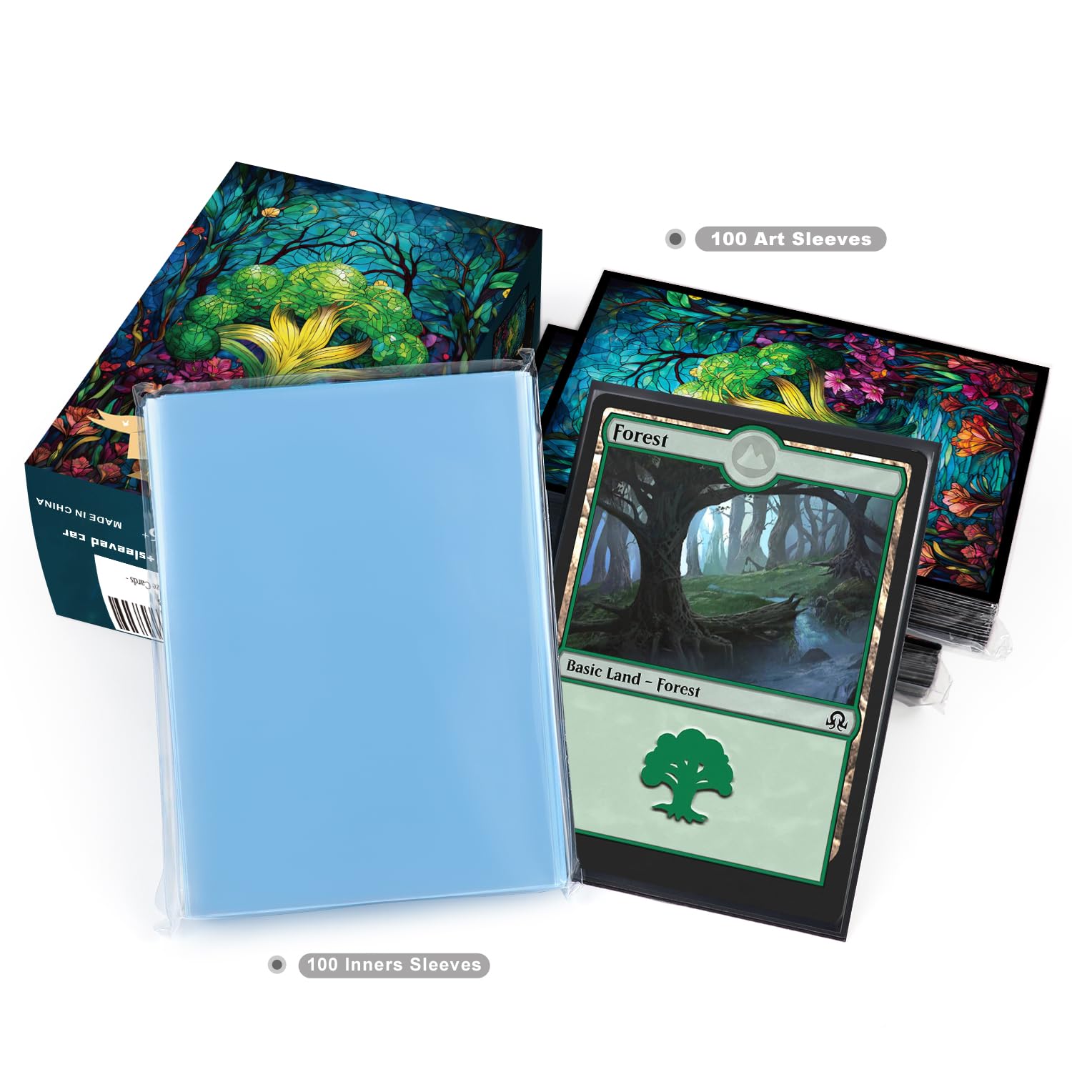 Katomula small-card sleeves 64x89mm designed for double sleeving of small cards.
