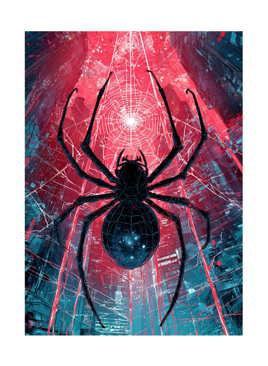 Katomula Spider art sleeves outer protect cards while shuffling with clear visibility