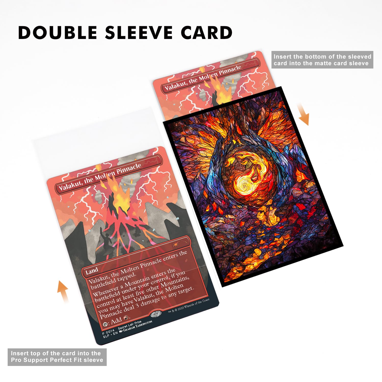 Katomula standard size 66x92mm sleeves fit most trading cards securely