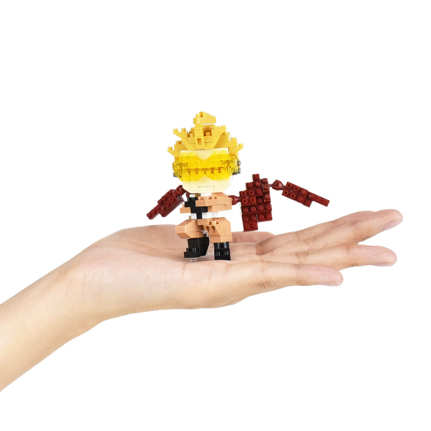 Kawada Nanoblock tiny 4mm bricks in action for precise assembly