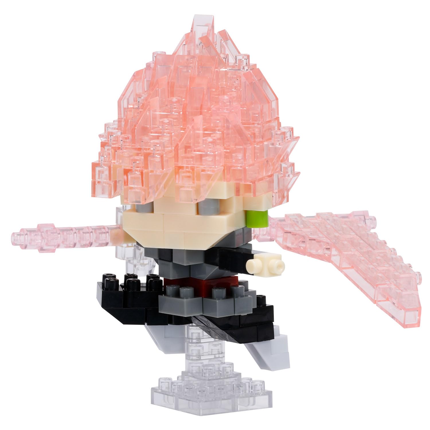 Kawada Nanoblock Dragon Ball Super Goku Black Rosé side view compact figure