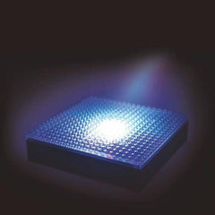 KAWADA Nanoblock LED Display Base with LED color cycle enhances display.