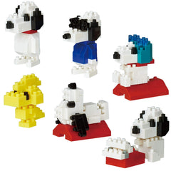 Kawada Nanoblock Peanuts Vol. 1 complete set with Snoopy and Woodstock for compact display