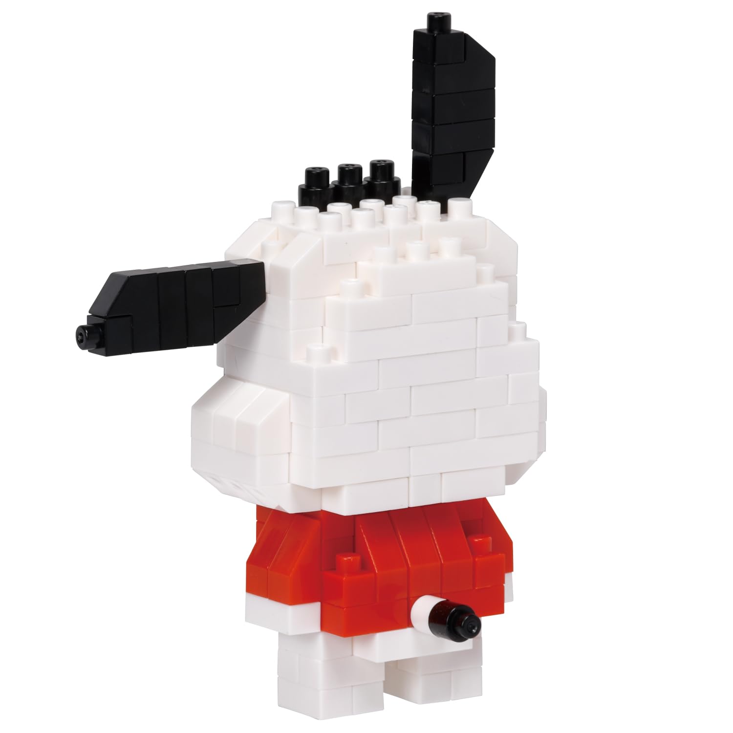 Pochacco Nanoblock with 130 pieces enables precise micro brick construction for enthusiasts.