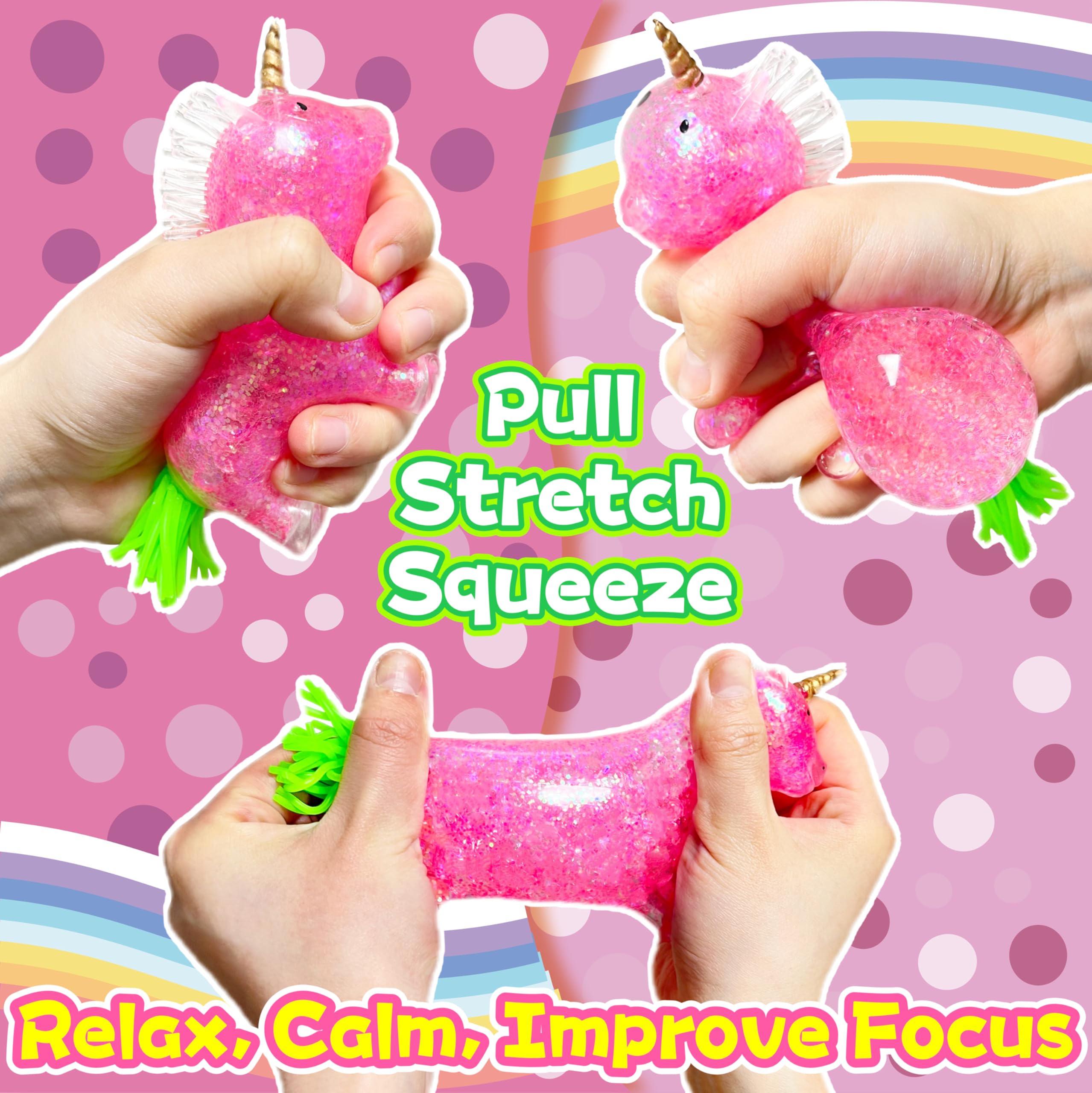 Kawaite durable TPR unicorn ball for quick squeezes and long-lasting use.
