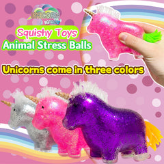 Kawaite stretchy unicorn ball helps improve focus and hand strength.