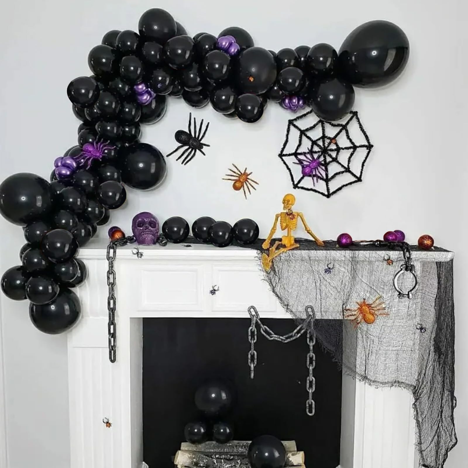KAWKALSH black balloons ideal for Halloween or milestone parties