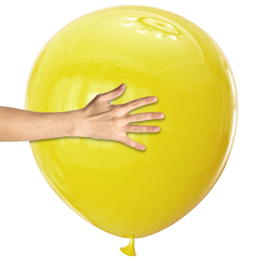 KAWKALSH yellow giant balloons 18in for bold birthday party decor.