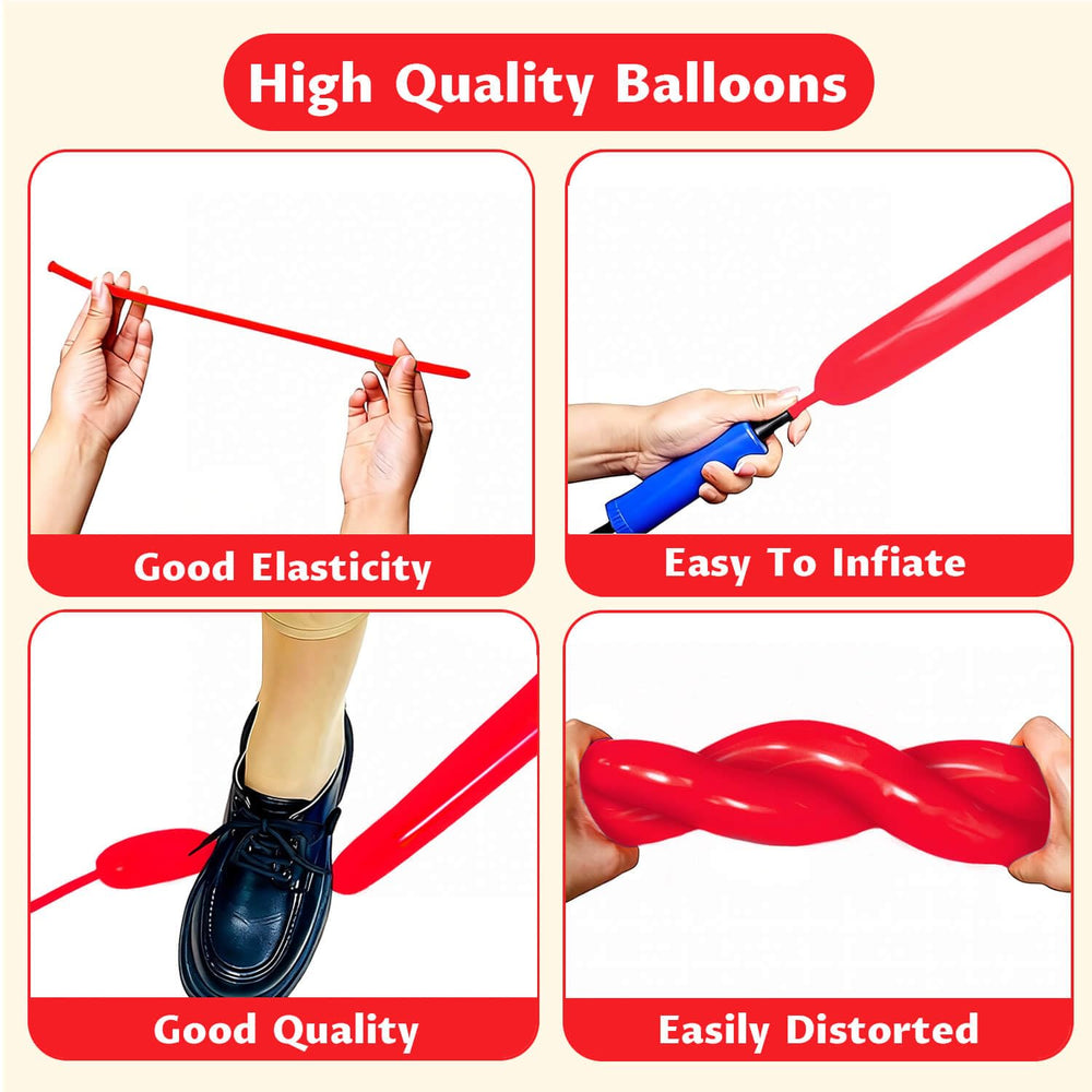 KAWKALSH animal balloons for playful party decor and figures.