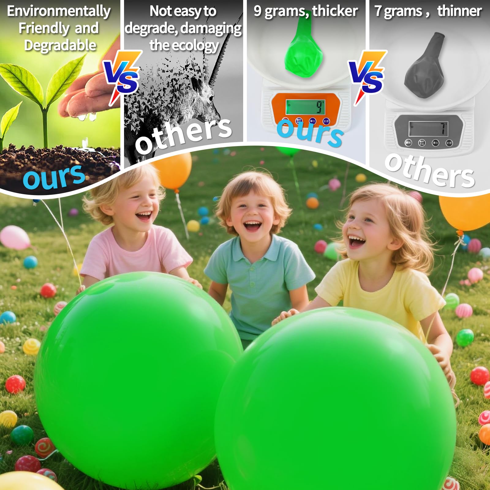 KAWKALSH 18-inch balloons elevate spring decor with soft, refreshing hue.