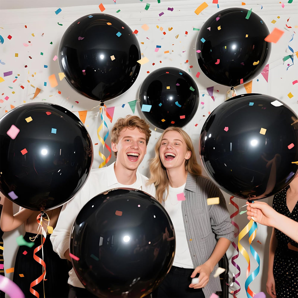 KAWKALSH Balloons floating over a banquet hall, adding a festive feel.