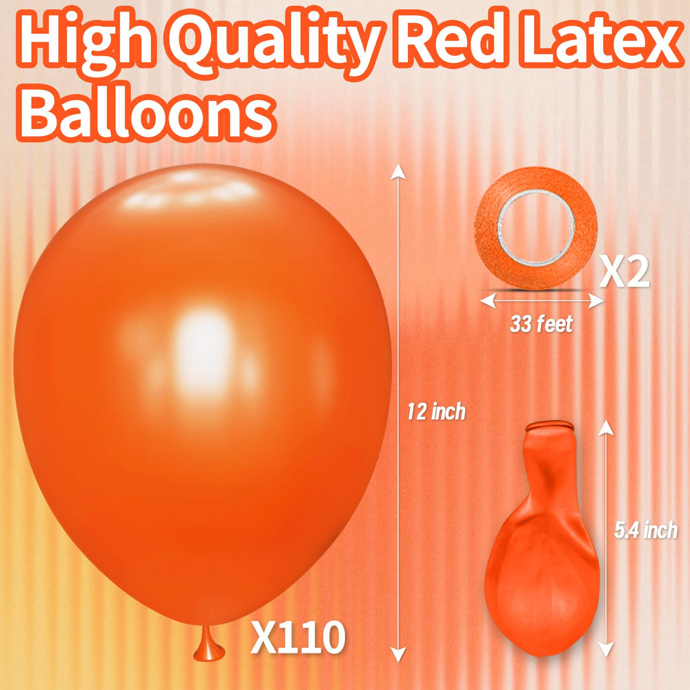 KAWKALSH bright orange balloons ideal for Halloween and autumn parties