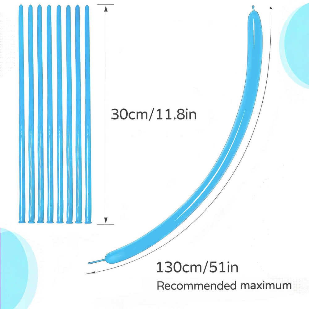 KAWKALSH natural latex 260q balloons offer extra thickness and flexibility.