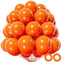 KAWKALSH orange 110pc balloons for vibrant 12-inch party decor