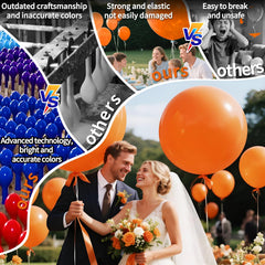 KAWKALSH 32-piece orange balloons for festive garlands.