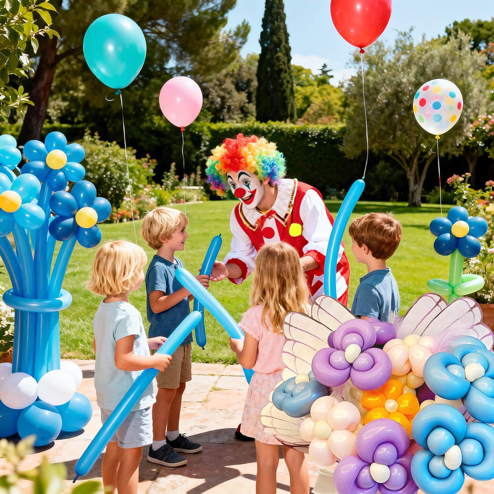 KAWKALSH pack includes 100 long balloons for ample decorating options.