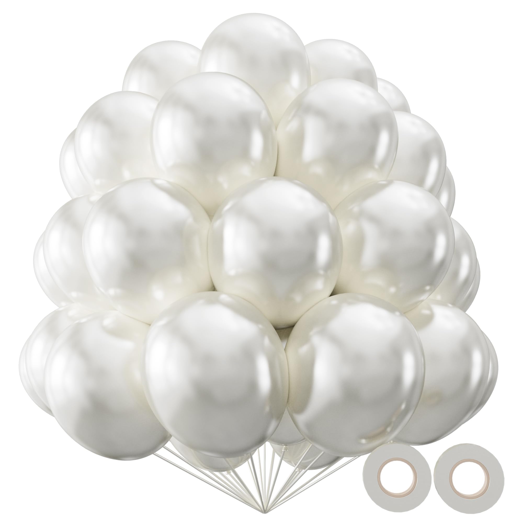 KAWKALSH pearl-white balloons bulk for weddings and photo backdrops to elevate aesthetics.