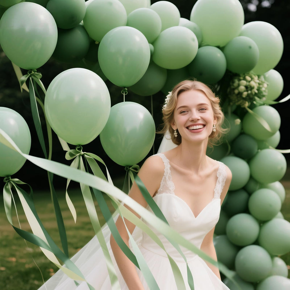 KAWKALSH Balloons with ribbons included for quick, coordinated decor.