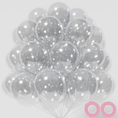 KAWKALSH clear 12-inch balloon for elegant displays and garland projects.