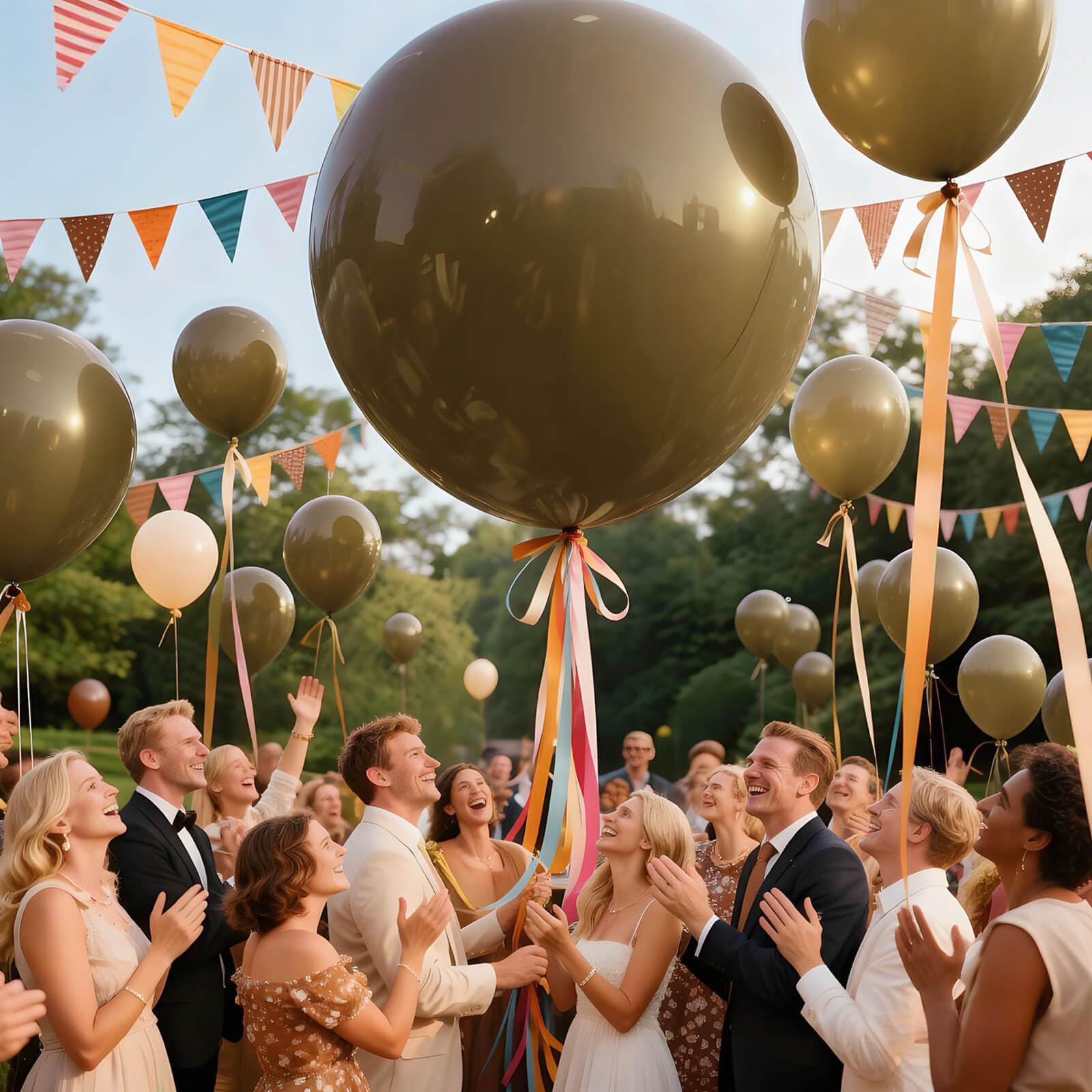 KAWKALSH autumn party balloons paired with neutral tones for seasonal charm.