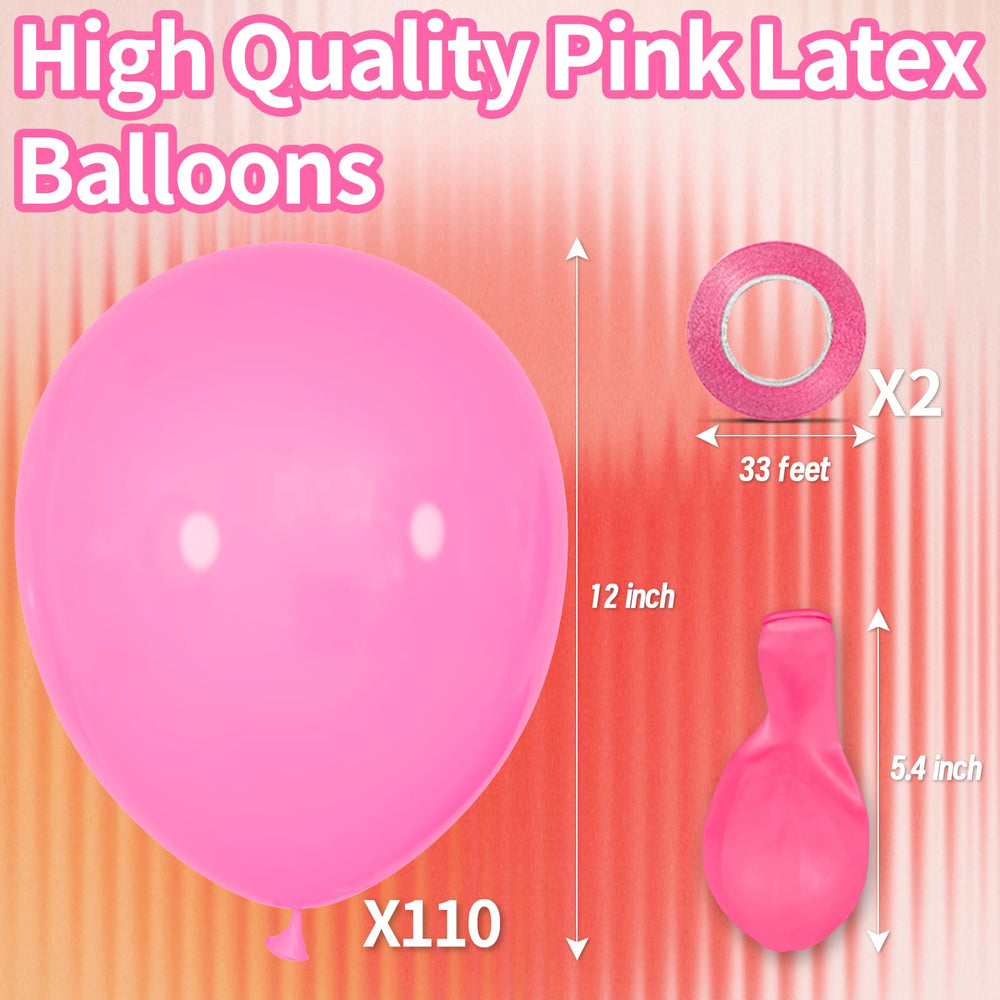 KAWKALSH baby shower pink balloons for charming gender reveal décor