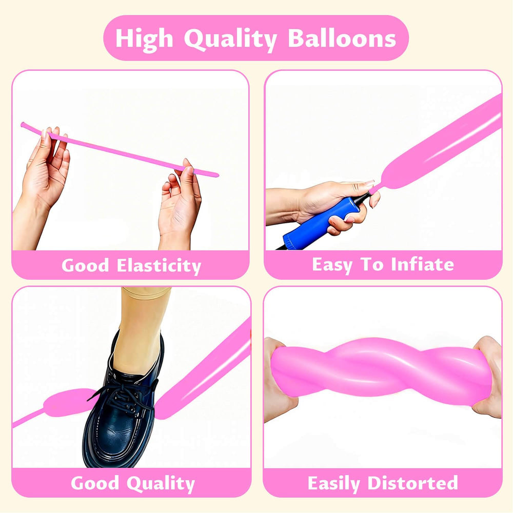 Twisted balloon animals showing creativity and kid-friendly crafts.