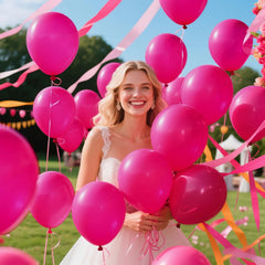 KAWKALSH balloon arch garland setup with pink balloons for memorable celebrations