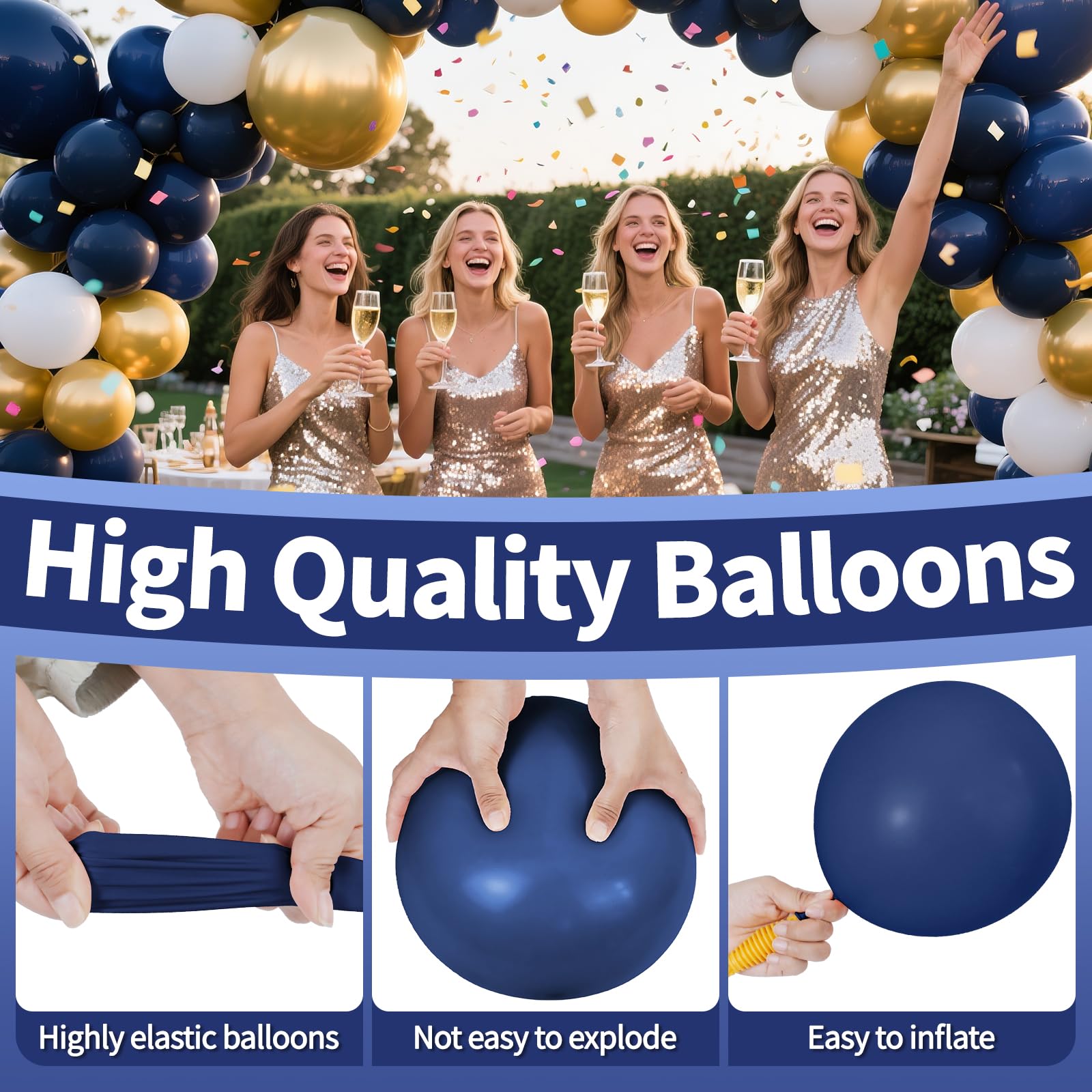 KAWKALSH quick-fill inflation with hand pump or helium.