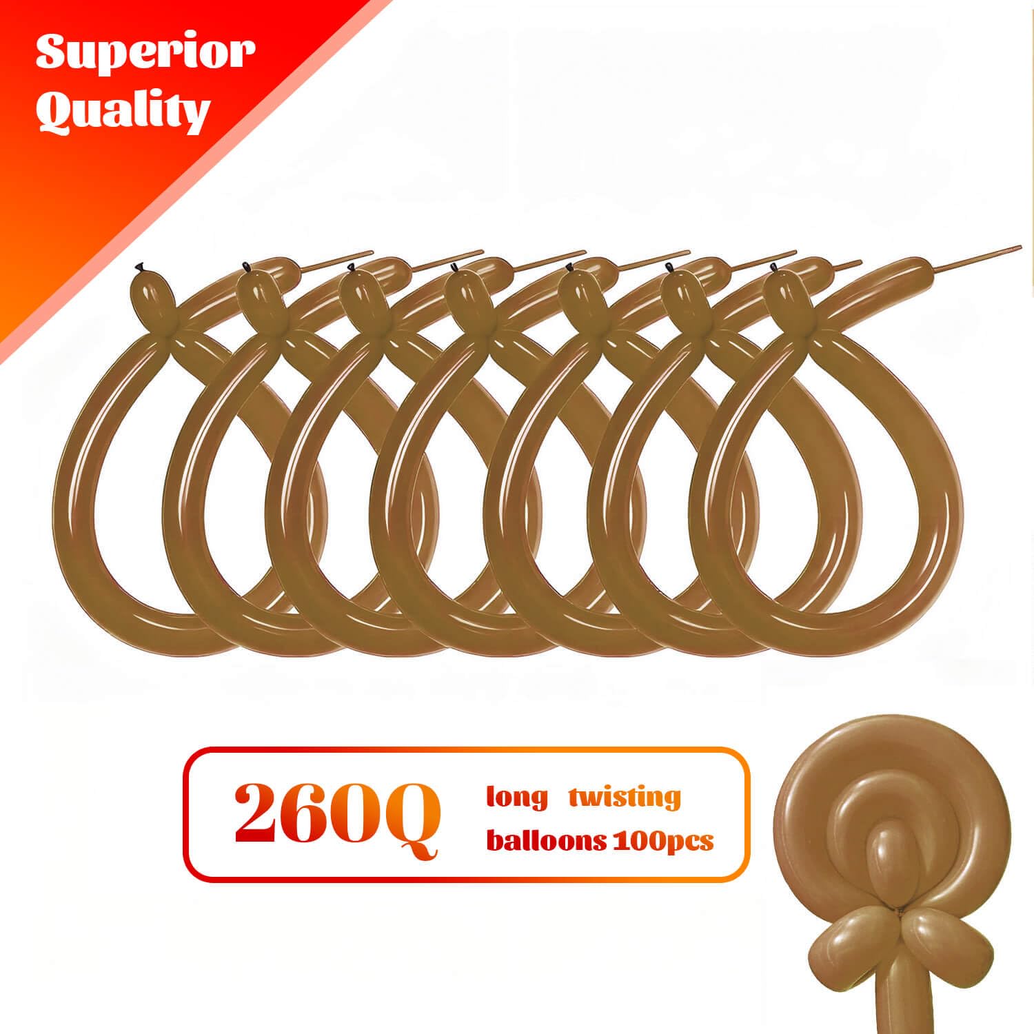 KAWKALSH balloons designed to twist animals for vibrant party décor.