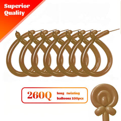 KAWKALSH balloons designed to twist animals for vibrant party décor.