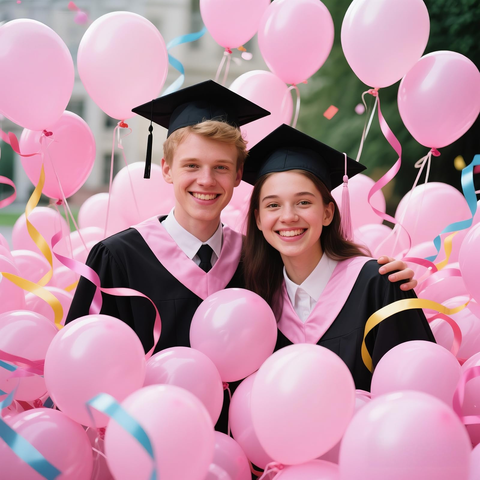 KAWKALSH birthday decor with pink balloons for festive celebrations.