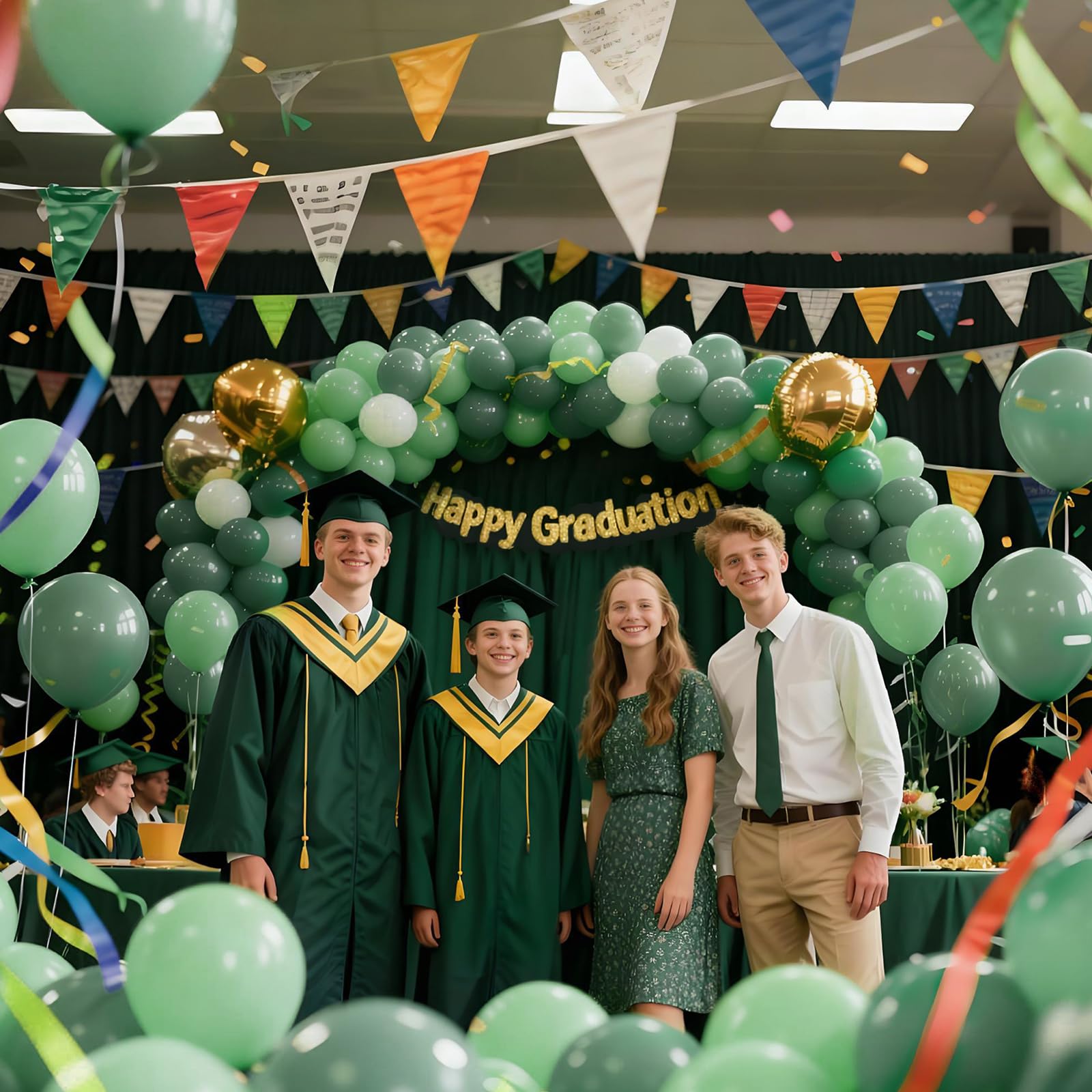 KAWKALSH sage green balloons ideal for spa-themed or wellness events