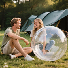 Kawkalsh 36-inch clear balloons decorating an anniversary celebration