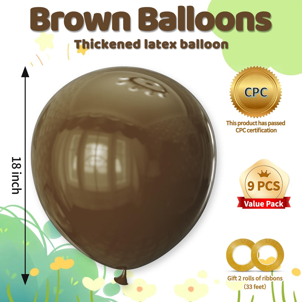 KAWKALSH earth-tone balloons ideal for elegant rustic celebrations.