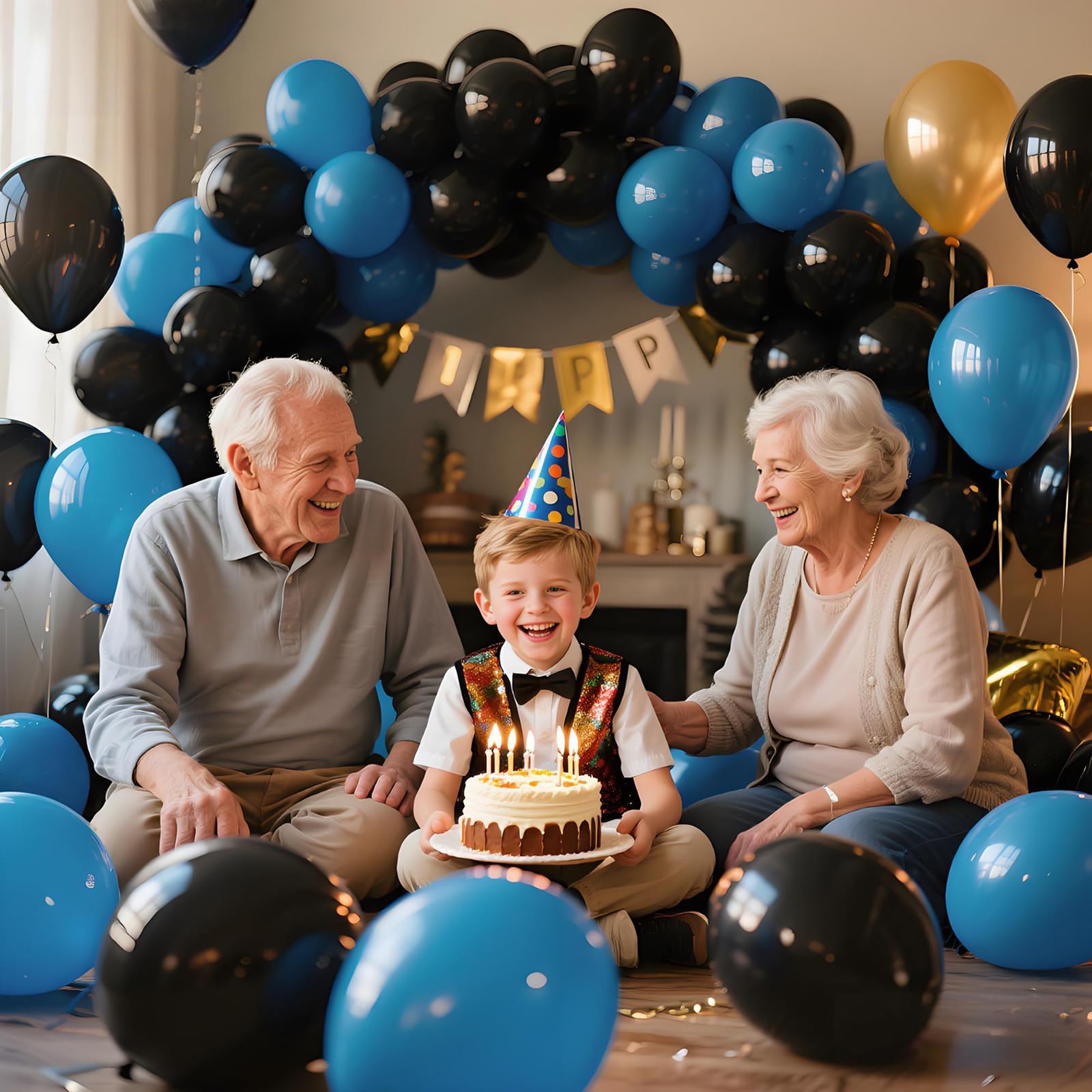 KAWKALSH Halloween decor balloons create dramatic contrast and mood.